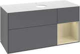 Villeroy & Boch Waschtischunterschrank Finion G831G 1200 mm Glossy White Lacquer mit Beleuchtung