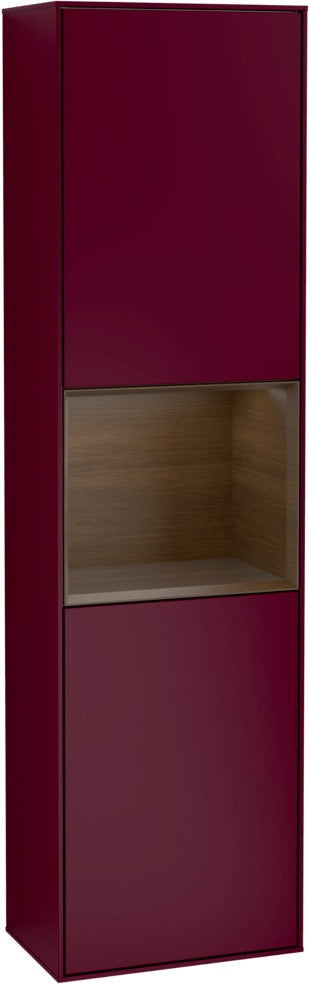 Villeroy & Boch Hochschrank Finion F460GF – 418 mm, Glossy White Lacquer, mit Beleuchtung & SoftClosing