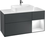 Villeroy & Boch Waschtischunterschrank Finion F421G 1200 mm Glossy White Lacquer