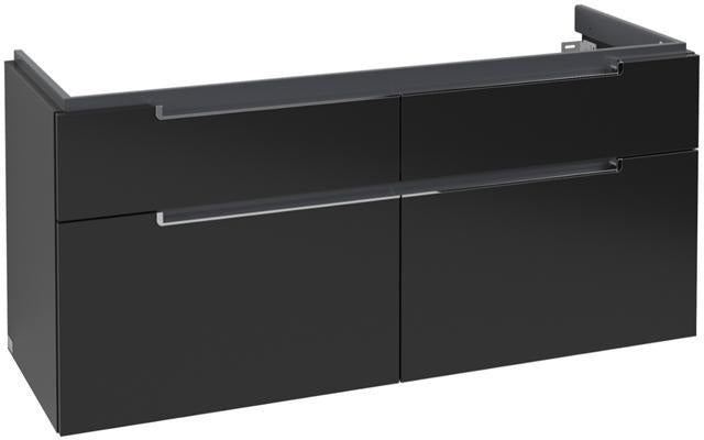 Villeroy & Boch Subway 2.0 Waschbeckenunterschrank 1287 mm Glossy White mit 4 Auszügen
