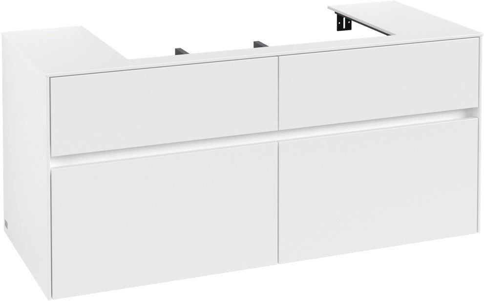 Villeroy & Boch Waschtischunterschrank Collaro C08700 1200 mm White Matt – 4 Auszüge, SoftClosing