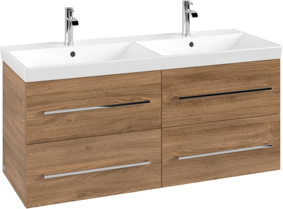 Villeroy & Boch Avento Waschbeckenunterschrank Arizona Oak 1180 mm mit 4 Auszügen