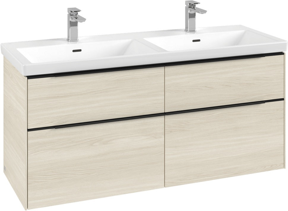 Villeroy & Boch Waschtischunterschrank Subway 3.0 C 568L0 1272 mm Brilliant White mit LED