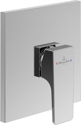 Villeroy & Boch Architectura Square Unterputz-Einhebel-Brausebatterie 150x150x49 mm Chrom