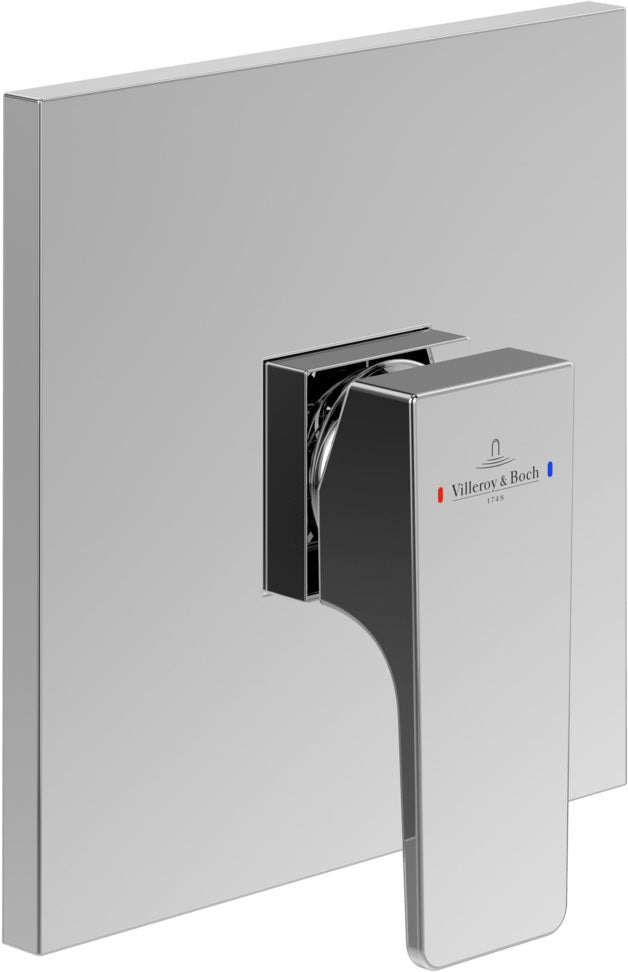 Villeroy & Boch Architectura Square Unterputz-Einhebel-Brausebatterie 150x150x49 mm Chrom