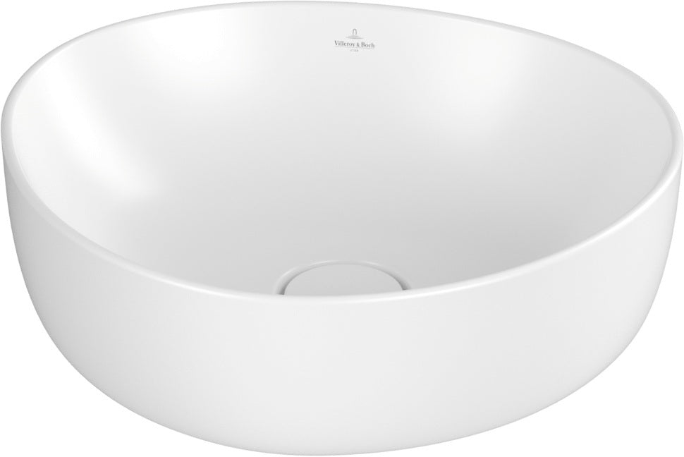 Villeroy & Boch Aufsatzwaschbecken Antao 4A7240 asymmetrisch Almond CeramicPlus 400 mm