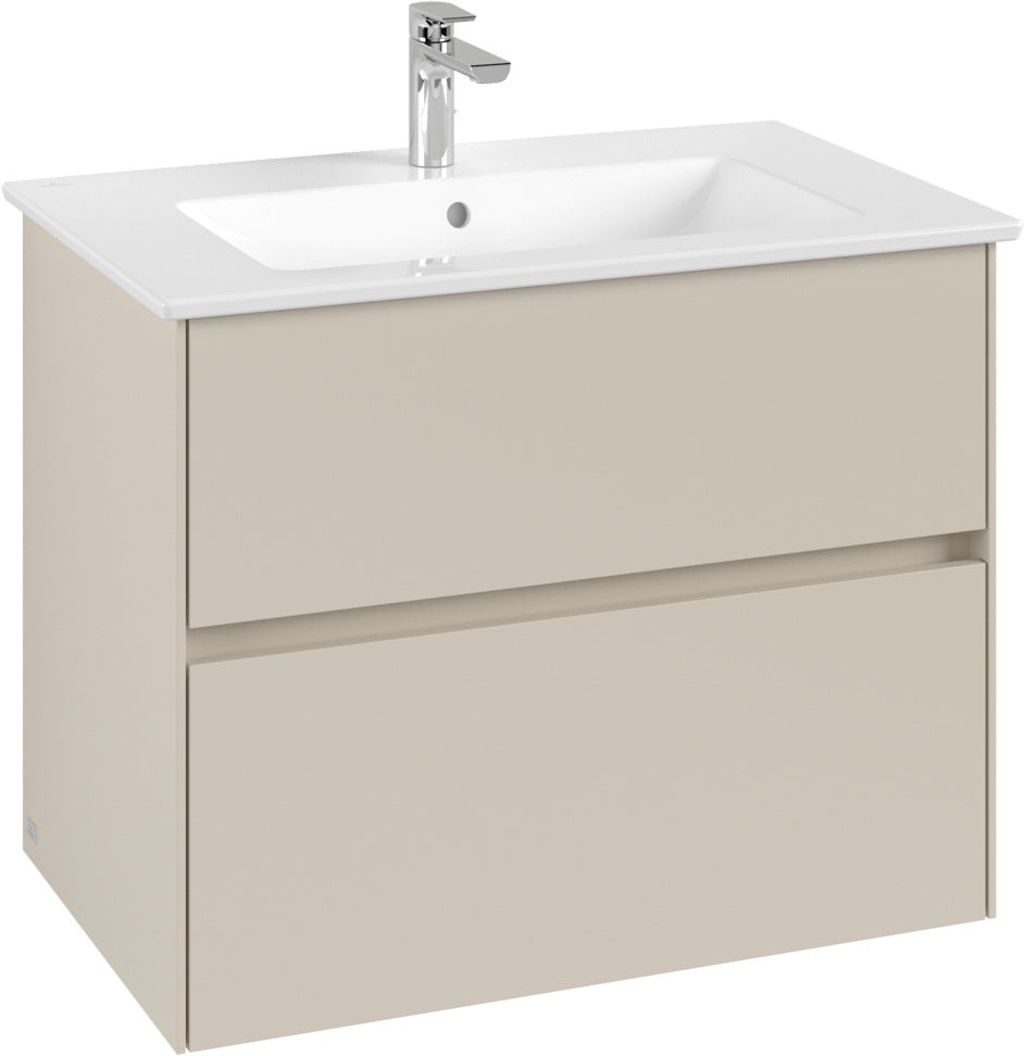 Villeroy & Boch Waschbeckenunterschrank Collaro C144 B0 761 mm White Oak mit LED-Beleuchtung