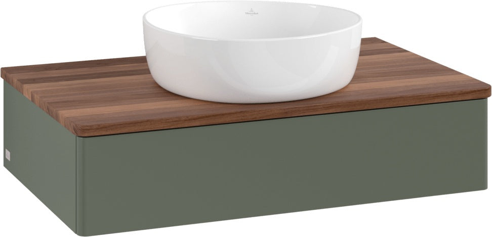 Villeroy & Boch Waschbeckenunterschrank Antao 800 mm Anthrazit mit Auszug und Push-to-open