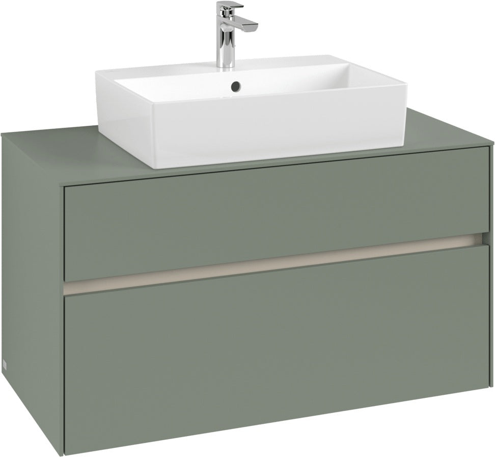 Villeroy & Boch Waschbeckenunterschrank Collaro C125 B0 1000 mm White Oak mit Beleuchtung