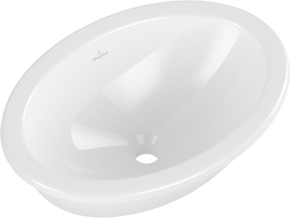 Villeroy & Boch Einbauwaschbecken Loop & Friends 4A62 Oval 570x410mm Weiß Alpin