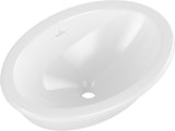 Villeroy & Boch Einbauwaschbecken Loop & Friends 4A62 Oval 570x410mm Weiß Alpin
