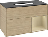 Villeroy & Boch Waschtischunterschrank Finion F252G 1000 mm Glossy White Lacquer mit LED-Beleuchtung