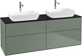 Villeroy & Boch Finion Waschbeckenunterschrank 1600 mm Glossy White Lacquer mit Beleuchtung