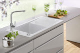 Villeroy & Boch Küchenarmatur Modern Steel 966801 – Edelstahl massiv, 360° schwenkbar