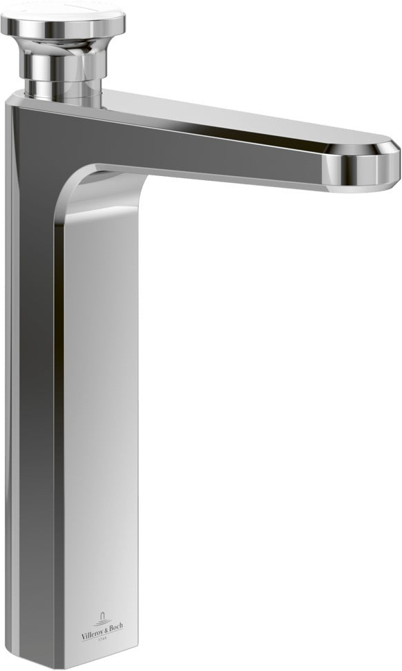 Villeroy & Boch Vea Einhebel-Waschtischarmatur eckig Chrom – mit ViPush-Technologie & AirPlus