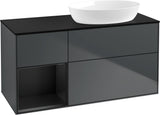 Villeroy & Boch Waschtischunterschrank Finion FA42G 1200 mm Glossy White Lacquer mit Beleuchtung