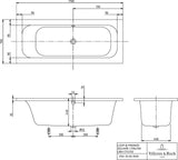 Villeroy & Boch LOOP & FRIENDS Whirlpoolsystem Special CombiPool Active – 1700 mm, Weiß