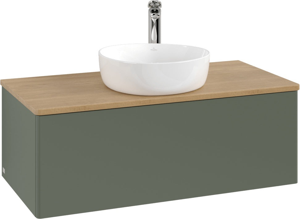 Villeroy & Boch Waschtischunterschrank Antao L31050 1000 mm Anthrazit Matt Lack mit LED-Beleuchtung