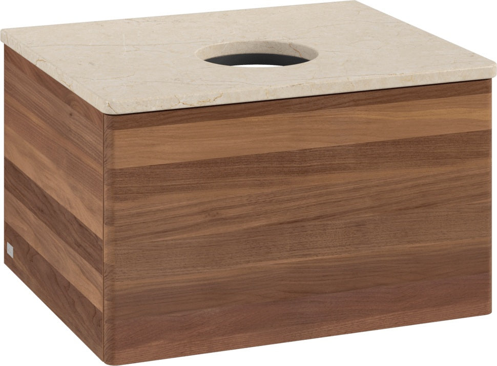 Villeroy & Boch Waschtischunterschrank Antao K29013 600 mm Warm Walnut mit Auszug und Push-to-Open