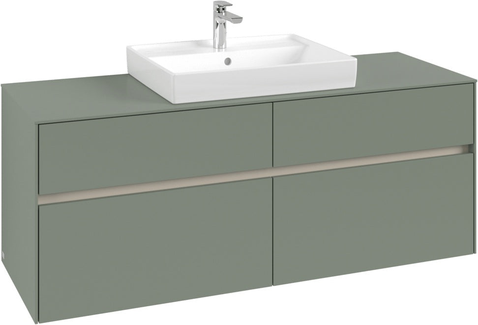 Villeroy & Boch Waschtischunterschrank Collaro C084 White Oak 1400 mm mit 4 Auszügen