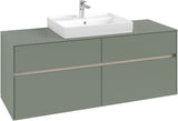 Villeroy & Boch Waschtischunterschrank Collaro C084 White Oak 1400 mm mit 4 Auszügen