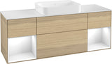 Villeroy & Boch Finion Waschtischunterschrank 1600 mm Glossy White Lacquer mit Beleuchtung