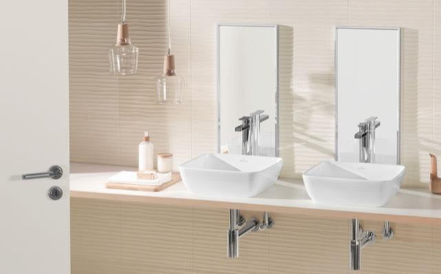 Villeroy & Boch Artis Aufsatzwaschbecken 410 mm Weiß Alpin CeramicPlus – Quadratisch, TitanCeram