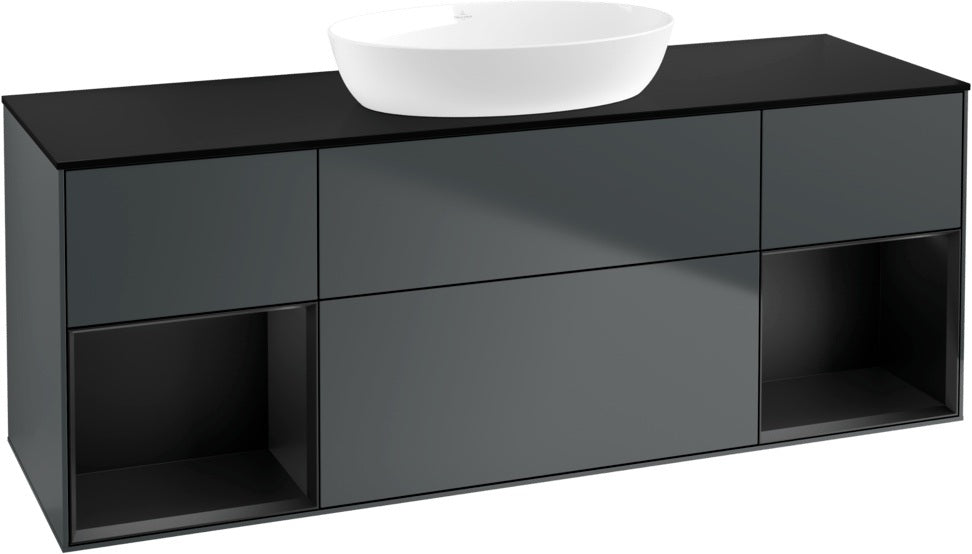 Villeroy & Boch Finion Waschtischunterschrank 1600 mm Glossy White Lacquer mit Beleuchtung