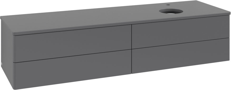 Villeroy & Boch Antao Waschtischunterschrank K27050 1600 mm Anthrazit Matt Lack mit 4 Auszügen