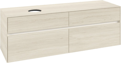 Villeroy & Boch Waschtischunterschrank Collaro C050 B0 1600 mm White Oak mit Beleuchtung