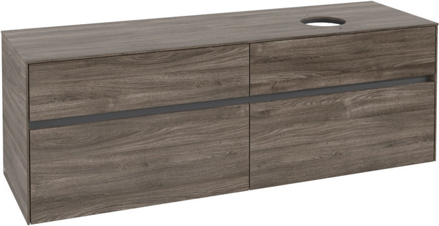 Villeroy & Boch Waschtischunterschrank Collaro C05100 Stone Oak 1600 mm mit 4 Auszügen