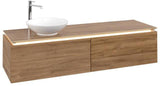Villeroy & Boch Legato Waschbeckenunterschrank 1600 mm Glossy White mit LED-Beleuchtung