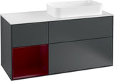 Villeroy & Boch Finion Waschbeckenunterschrank 1200 mm Glossy White Lacquer mit LED-Beleuchtung