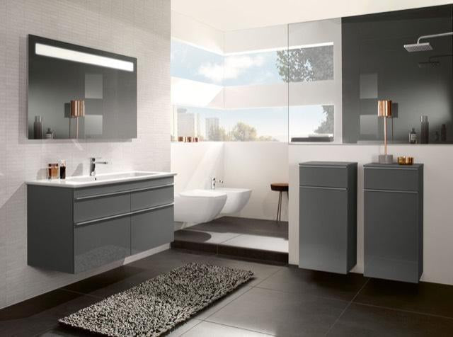 Villeroy & Boch Schrankwaschtisch Venticello 1200 mm Weiß Alpin – Rechteck, Wandmontage, mit Überlauf