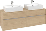 Villeroy & Boch Waschtischunterschrank Collaro C137 Nordic Oak 1600 mm mit 4 Auszügen