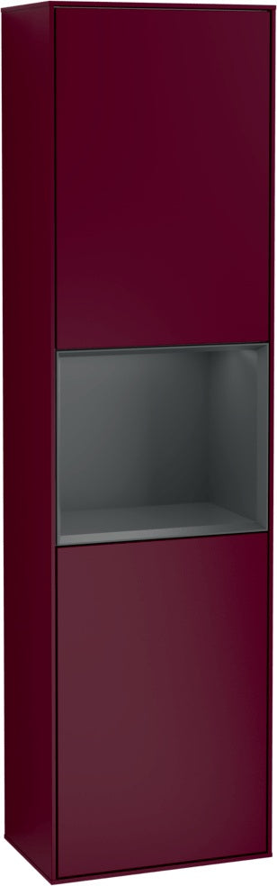 Villeroy & Boch Hochschrank Finion F460GF – 418 mm, Glossy White Lacquer, mit Beleuchtung & SoftClosing