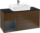 Villeroy & Boch Finion Waschbeckenunterschrank 1200 mm Glossy White mit Beleuchtung