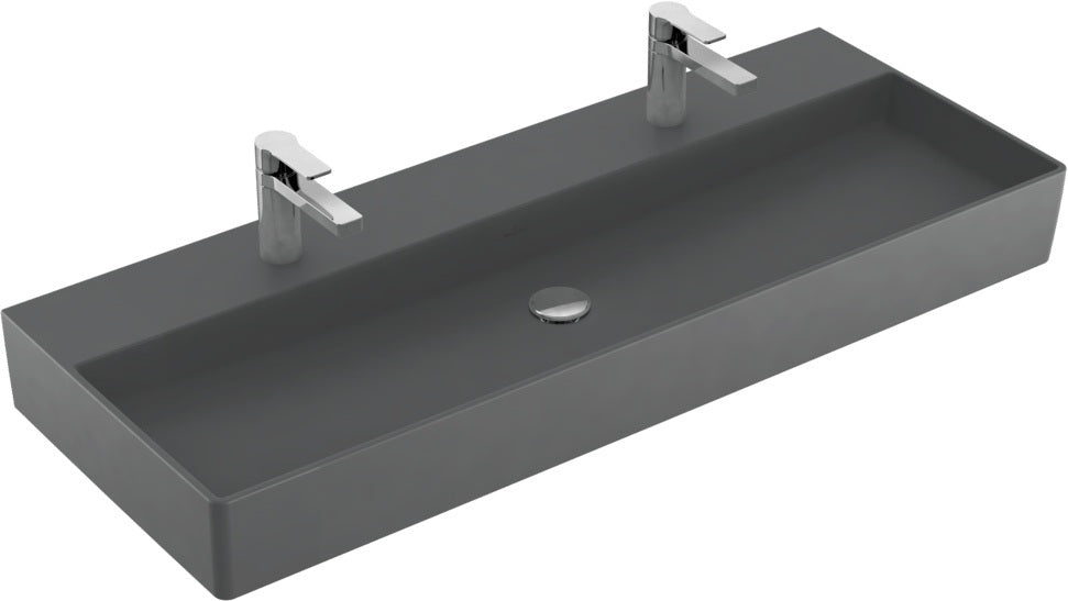 Villeroy & Boch Wandwaschbecken Memento 2.0 1200 mm Graphite CeramicPlus – Matt, TitanCeram