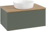 Villeroy & Boch Antao Waschtischunterschrank 800 mm Anthrazit Matt mit LED-Auszugsbeleuchtung
