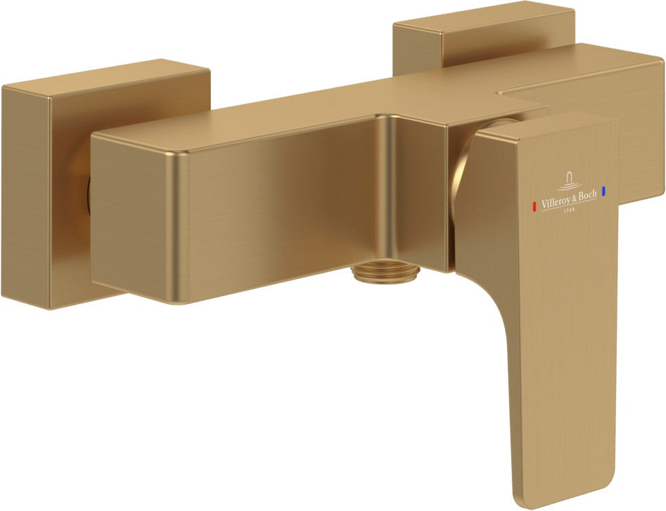 Villeroy & Boch Architectura Square Einhebel-Duscharmatur eckig Chrom Wandmontage