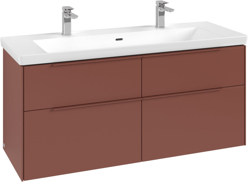 Villeroy & Boch Waschtischunterschrank Subway 3.0 C 602L0, 1272 mm, Brilliant White, mit LED-Beleuchtung
