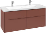 Villeroy & Boch Waschtischunterschrank Subway 3.0 C 602L0, 1272 mm, Brilliant White, mit LED-Beleuchtung