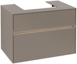 Villeroy & Boch Collaro Waschtischunterschrank 800 mm mit LED-Beleuchtung und 2 Auszügen in White Wood