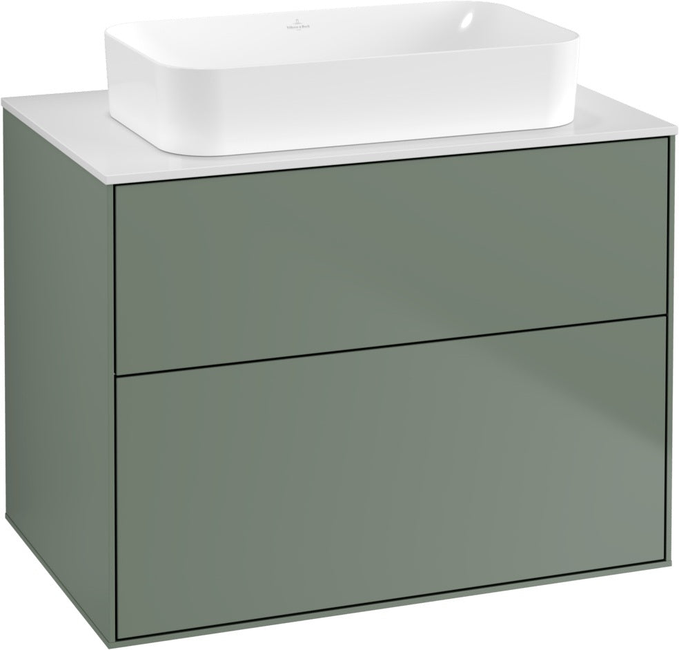 Villeroy & Boch Waschtischunterschrank Finion F6310 800 mm Glossy White Lacquer