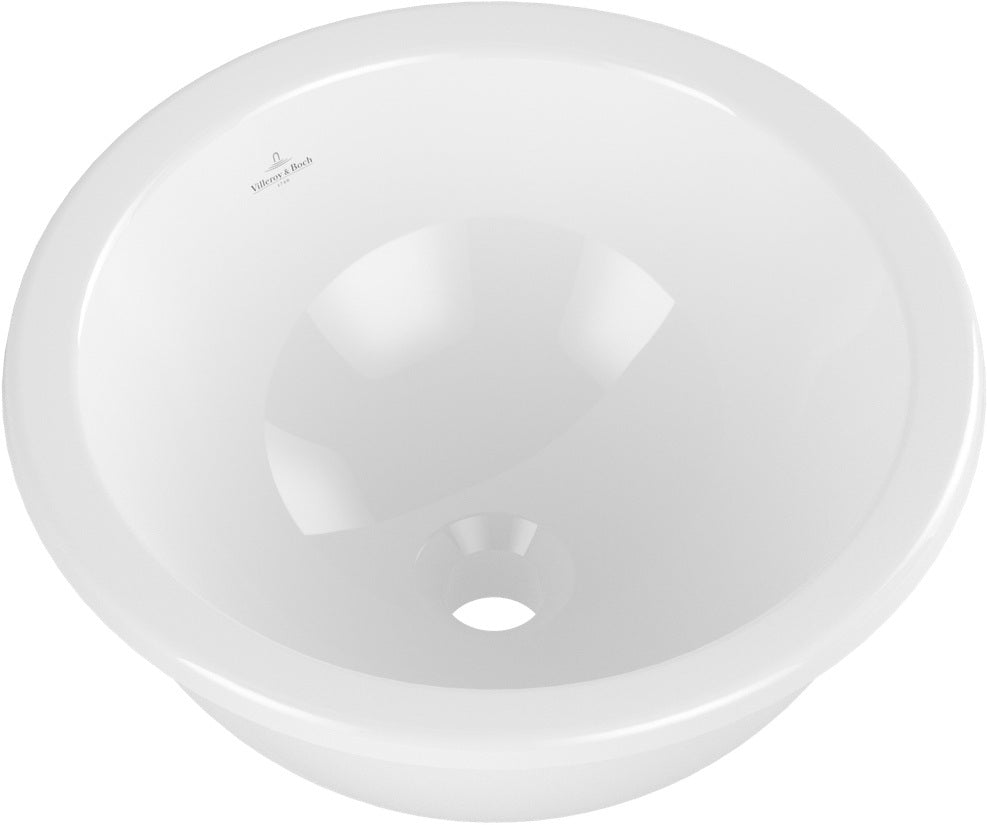 Villeroy & Boch Loop & Friends Einbauwaschbecken 390 mm Rund Weiß Alpin