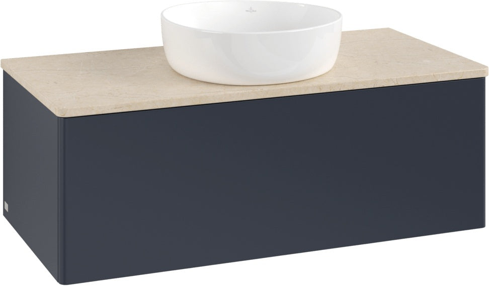Villeroy & Boch Antao Waschtischunterschrank K31013 1000 mm Anthrazit Matt – 1 Auszug, Push-to-Open