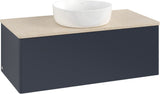 Villeroy & Boch Antao Waschtischunterschrank K31013 1000 mm Anthrazit Matt – 1 Auszug, Push-to-Open