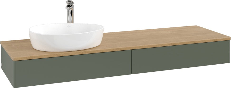 Villeroy & Boch Waschbeckenunterschrank Antao L15051 1600 mm Anthrazit Matt mit Auszugsbeleuchtung
