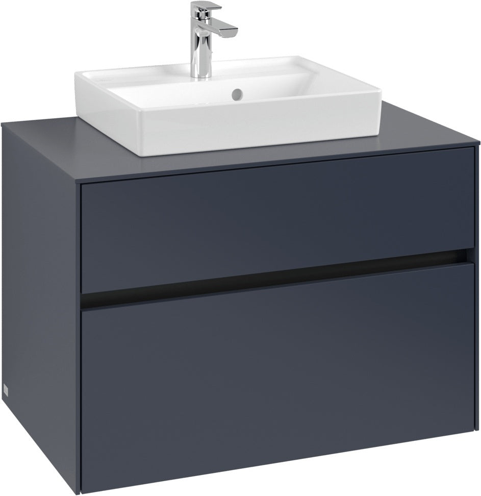Villeroy & Boch Waschtischunterschrank Collaro C069 B0 800 mm White Oak mit LED-Beleuchtung