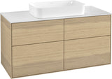 Villeroy & Boch Finion Waschtischunterschrank 1200 mm Glossy White Lacquer mit Beleuchtung und SoftClosing